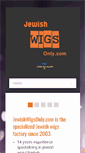 Mobile Screenshot of jewishwigsonly.com